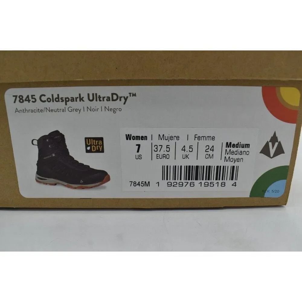 Vasque Womens Size 7 Coldspark UltraDry Waterproof Insulated Mid Hiking Boots‎